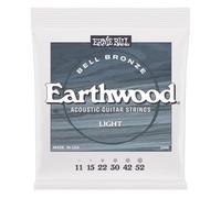 Ernie Ball Light Earthwood Bell Bronze Cordes pour Guitare Acoustique 11-52