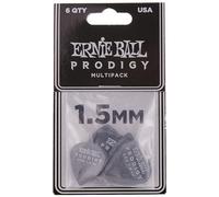 Ernie Ball Lot de 6 médiators Prodigy, 1,5 mm, noir