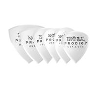 Ernie Ball Lot de 6 médiators Prodigy, 2,0 mm, blanc
