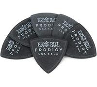 Ernie Ball Lot de 6 médiators Prodigy, en forme de bouclier, 1,5 mm, noir