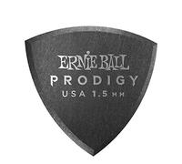 Ernie Ball Lot de 6 médiators Prodigy, en forme de bouclier, 1,5 mm, noir