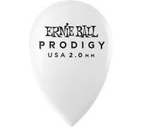 Ernie Ball Médiators Prodigy – Larme 2 mm – Sachet de 6 blanc