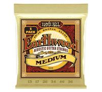 Ernie Ball cordes Erthwd Médium 8020 Bronze pour guitare acoustique – Pack de 3 13-56
