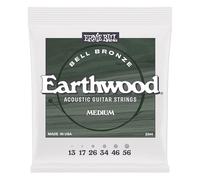 Ernie Ball Medium Earthwood Bell Bronze Cordes pour Guitare Acoustique 13-56