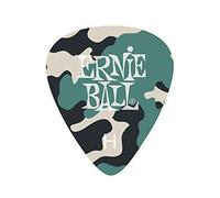 Ernie Ball P09223 Lot de 12 médiators lourds en cellulose, motif camouflage