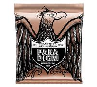 Ernie Ball Paradigm Cordes moyennes légères Phosphore Bronze pour guitare acoustique, tirant 12-54