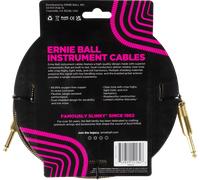 Ernie Ball Câble d’instrument Pay Dirt – Tressé Droit/Droit 5,5 m