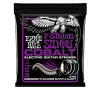 Ernie Ball Power Slinky Cobalt Cordes pour guitare électrique à 7 cordes, calibre 11-58