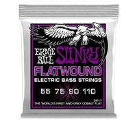 Ernie Ball Power Slinky Cordes à filet plat, pour basse électrique, calibre 55-110