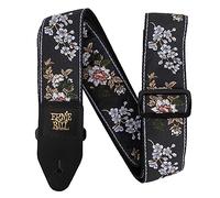 Ernie Ball Sangle de Guitare en Jacquard, motif White Blossom