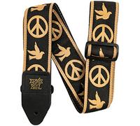 Ernie Ball – Sangle en jacquard – Symbole Peace and Love et colombe