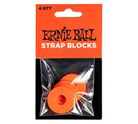 Ernie Ball Strap Blocks - Rouge - Pack de 4