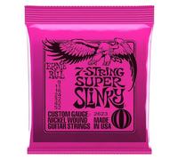 Ernie Ball Super Slinky Cordes filées en nickel pour guitare électrique à 7 cordes, calibre 9-52