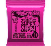 Ernie Ball Super Slinky Cordes filées en nickel pour guitare électrique à 7 cordes, calibre 9-52