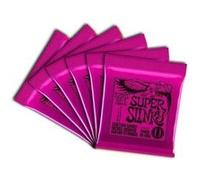 Ernie Ball Super Slinky Jeu de 6 cordes filées en nickel pour guitare électrique, calibre 9-42