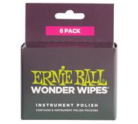 Ernie Ball Wonder Wipes Instrument Polish 6-Pack