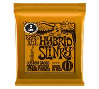 Ernie Ball – Cordes guitare électrique – Hybrid Slinky – 3 filées en nickel – Calibre 9-46