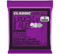 Ernie Ball Cordes pour guitare électrique Power Slinky Classic RnR Pure Nickel 11-48 Pack de 3