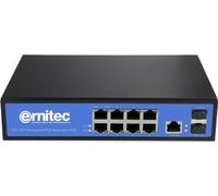 Ernitec 8 Ports Gigabit PoE Switch Managed Layer 2 8