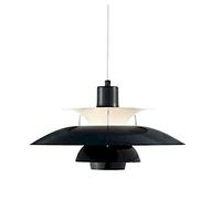 ERNP E27 Lustre d'art de designer danois nordique, lustre à tête unique multicouche facile à installer, café-bar de restaurant moderne pendant la lumière, chevet de la chambre, lustre en aluminiu