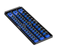 Ernst 8491 Socket Boss Organisateur de Rangement Rail 3 Rail Twist Lock 13" Bleu