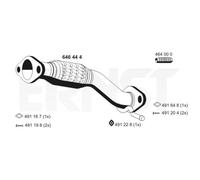 ERNST Échappement Y-Pipe Avant Convient pour Hyundai i30 Fd 1.4 1.6 646444