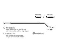 ERNST Échappement Y-Pipe Centre Convient pour Fiat Punto 188_1.2 60 550406