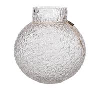 ERNST Ernst Vase en verre structuré transparent Ø29 cm