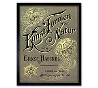 Ernst Haeckel Kunst Formen Der Natur Cover Page Art Print Framed Poster Wall Decor 12x16 inch Couverture Affiche mur Dco