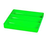 Ernst Manufacturing Plateau de boîte à outils empilable à 3 compartiments, pour les métiers, mécaniciens, électriciens, plombiers, un usage domestique, les loisirs et plus encore, très résistant, vert