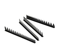 Ernst Manufacturing - Rail de clés à 40 outils économiseur d'espace noir avec aimant (6015M)