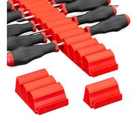 Ernst Manufacturing Screwdriver Pro - Organisateur de tournevis modulaire pour 13 outils avec base antidérapante, rouge, fabriqué aux États-Unis