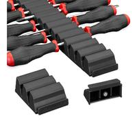 Ernst Manufacturing Screwdriver Pro - Organisateur de tournevis modulaire pour 13 outils avec base magnétique, noir - Fabriqué aux États-Unis