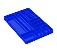 Ernst MFG Organiseur de tiroir à 10 compartiments : plateau empilable robuste pour l'organisation des outils de garage automobile - Boîte à outils discrète - Écrous et boulons, outils, pièces, facile