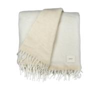 ERNST Plaid Ernst avec franges 130x170 cm Blanc naturel