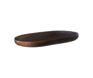 ERNST Plateau de service ovale Ernst 17x28 cm Marron foncé
