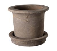 ERNST Pot en terre cuite Ernst avec soucoupe Ø12x10 cm