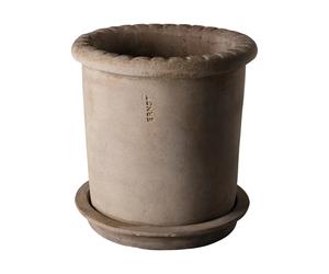 ERNST Pot en terre cuite Ernst avec soucoupe Ø20x20 cm