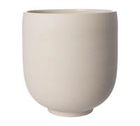 ERNST Pot Ernst sur pied blanc naturel H28 cm Ø26 cm