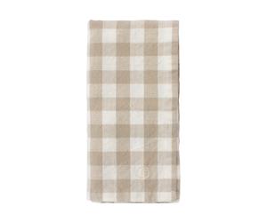 ERNST Serviette à carreaux Ernst 40x40 cm Beige-blanc