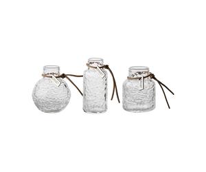 ERNST Set de vases Ernst à motif. coffret cadeau 3 pièces Transparent
