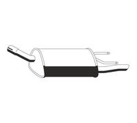ERNST Silencieux arrière Pot d'Échappement 011044 pour OPEL Corsa B 3/5 portes