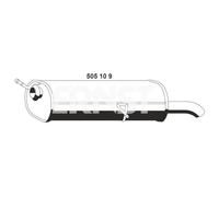 ERNST Silencieux arrière Pot d'Échappement 505109 850mm 7,400kg