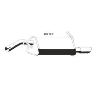 ERNST Silencieux arrière Pot d'Échappement 506137 1080mm 10,8kg
