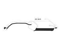 ERNST Silencieux arrière Pot d'Échappement 551069 pour FIAT 500 3 portes (312)
