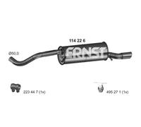 ERNST Silencieux Arrière Pour VW Polo 1.6 TDI