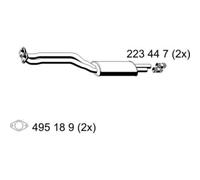 ERNST Silencieux Central pour BMW 3er E46 320i 325i 320 Ci 330