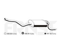 Ernst Silencieux D'Échappement Pour Mercedes-Benz 190 E 2.0