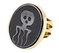 Ernst Stavro Blofeld Spectre Bague en acier inoxydable Motif pieuvre Noir J. Bond Villain Inspiré de Russie avec amour, US Size 10, Acier allié, Aucune pierre précieuse