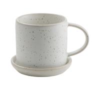 ERNST Tasse Ernst avec soucoupe 7 cm Blanc-à pois